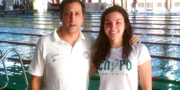 Laura Pimentel acompañada de Santi Escudero, su entrenador
