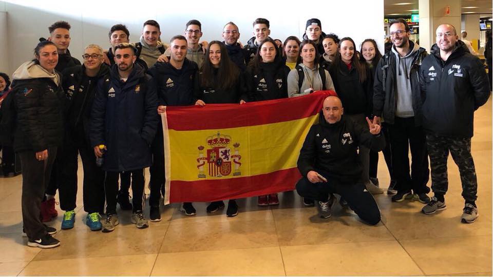 España gimnasia europeo trampolin 2018