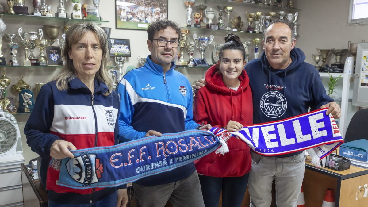 Convenio de colaboración entre las escuelas de Fútbol de CD Velle y EFF Rosalía